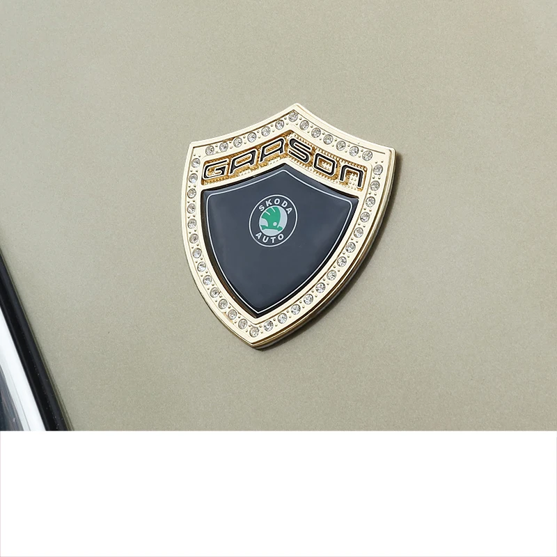 Lsrtw2017 металлическое декоративное для кузова автомобиля логотип знак для Skoda Kodiaq Karoq интерьерные молдинги аксессуары декоративные
