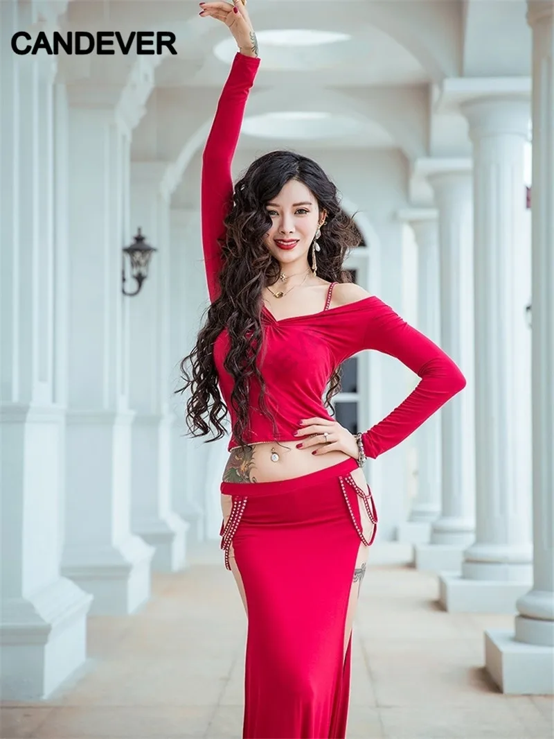 Восточный танец живота женский набор костюма для танца танцевальный костюм