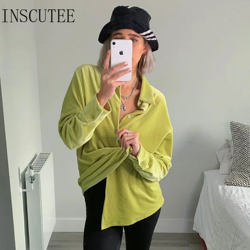

Осень 2021, эстетические повседневные зеленые рубашки Incutee, женская уличная одежда в стиле Харадзюку, винтажный Волшебный кардиган с лацканам...