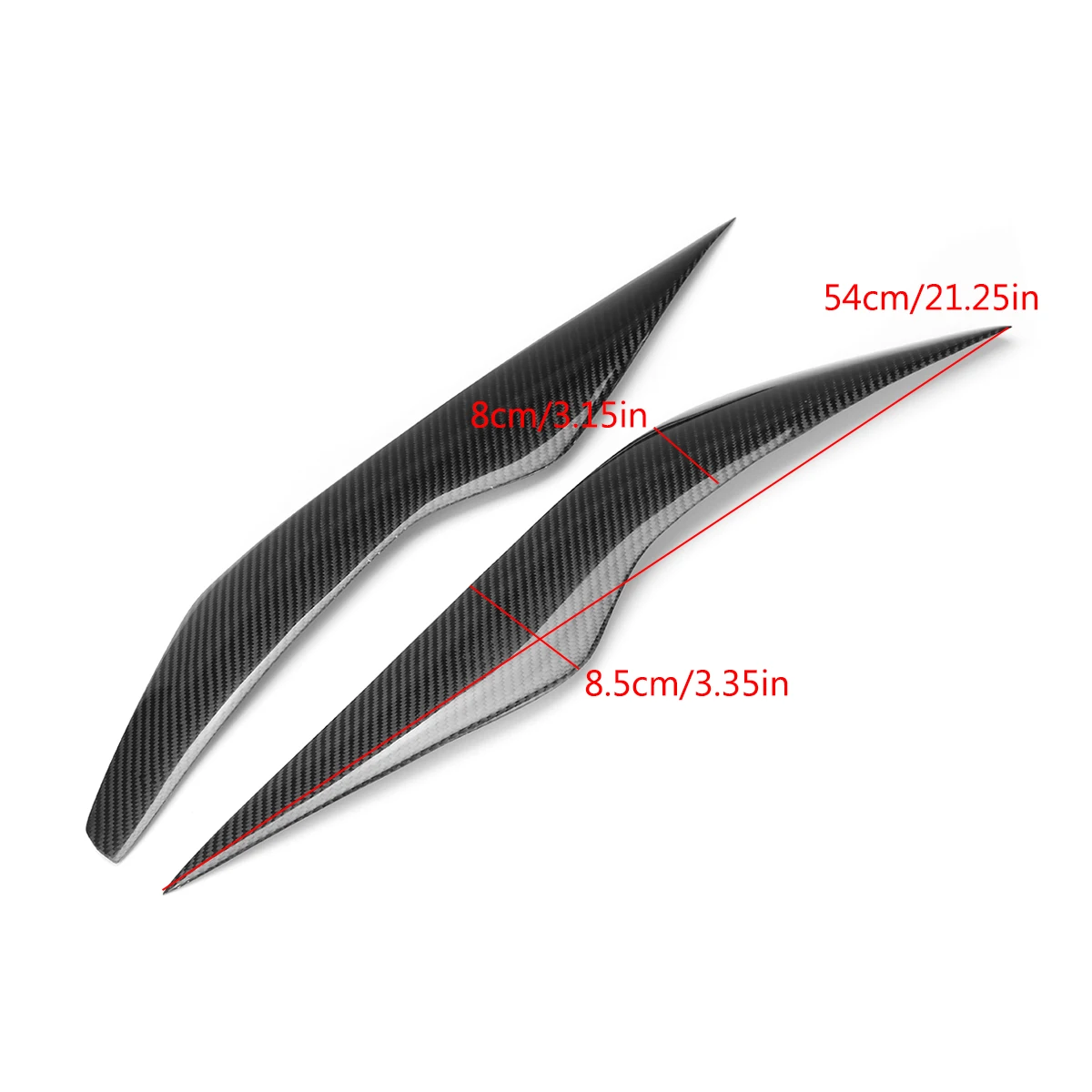 

Carbon Fiber Headlight Eyebrows Cover Trim Head Lamp Eyelids Sticker Protection For Ford Focus 2009 2010 2011