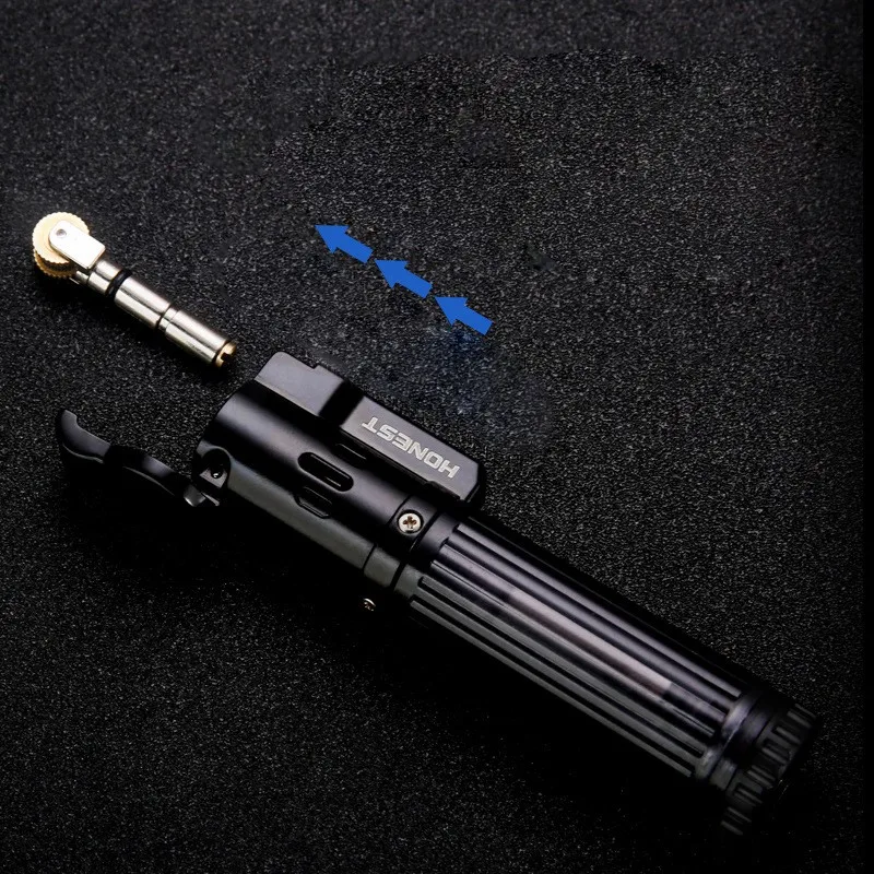 Ветрозащитная Зажигалка для сигарет металлическая газовая зажигалка креативный