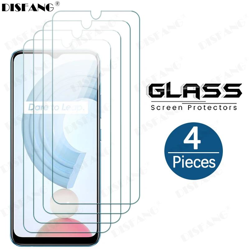 

4Pcs Protective Glass For Realme Narzo30A Narzo 50A 50i 30A 20 20A 10 10A C21 C21Y C25 C25s C25Y C15 C20 Protection Film Glass