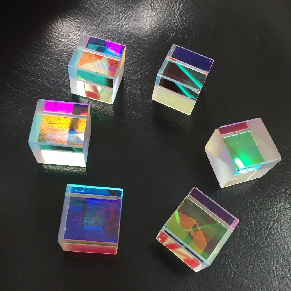 4 шт. 2.2X2.3cm DIY дефектный X кубическая Призма крест дихроическая RGB комбинированный