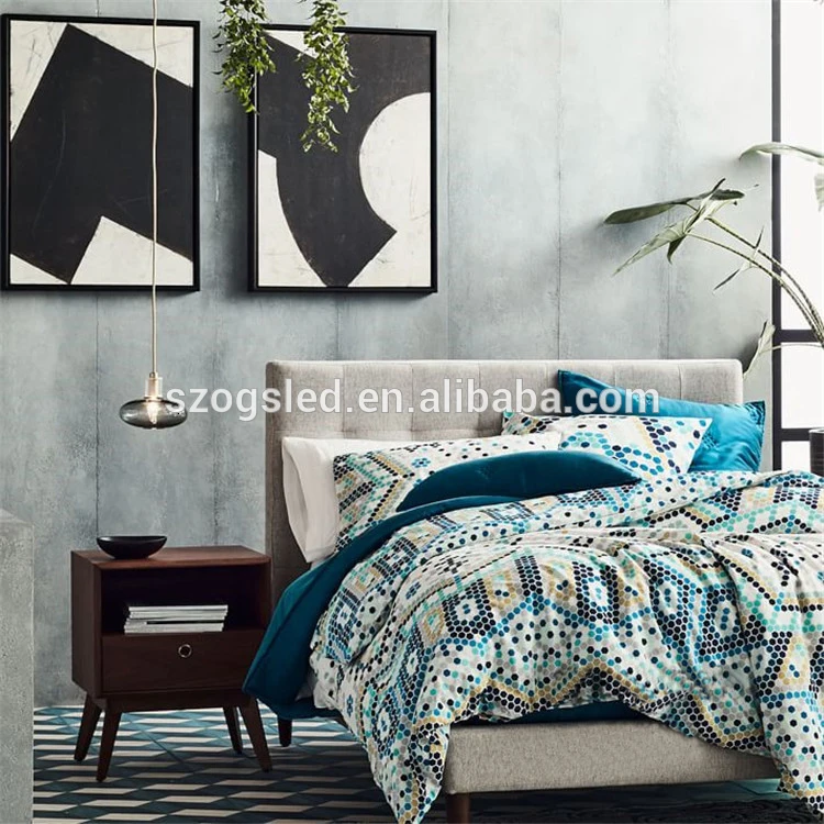 Дешевая художественная декоративная синяя стеклянная кухонная люстра подвесное