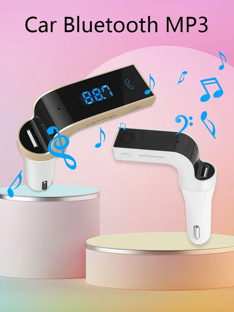Автомобильный FM-передатчик Bluetooth беспроводной для автомобиля FM-радио адаптер