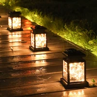 tpgebo led solar lamps garden lights decoration flickering flameless candle outdoor lighting smokeless solar lantern for camping