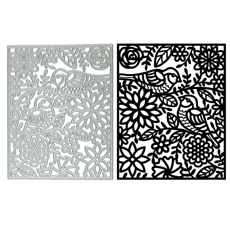 Овальная оправа тополь птица металлическая резка штампы для скрапбукинга