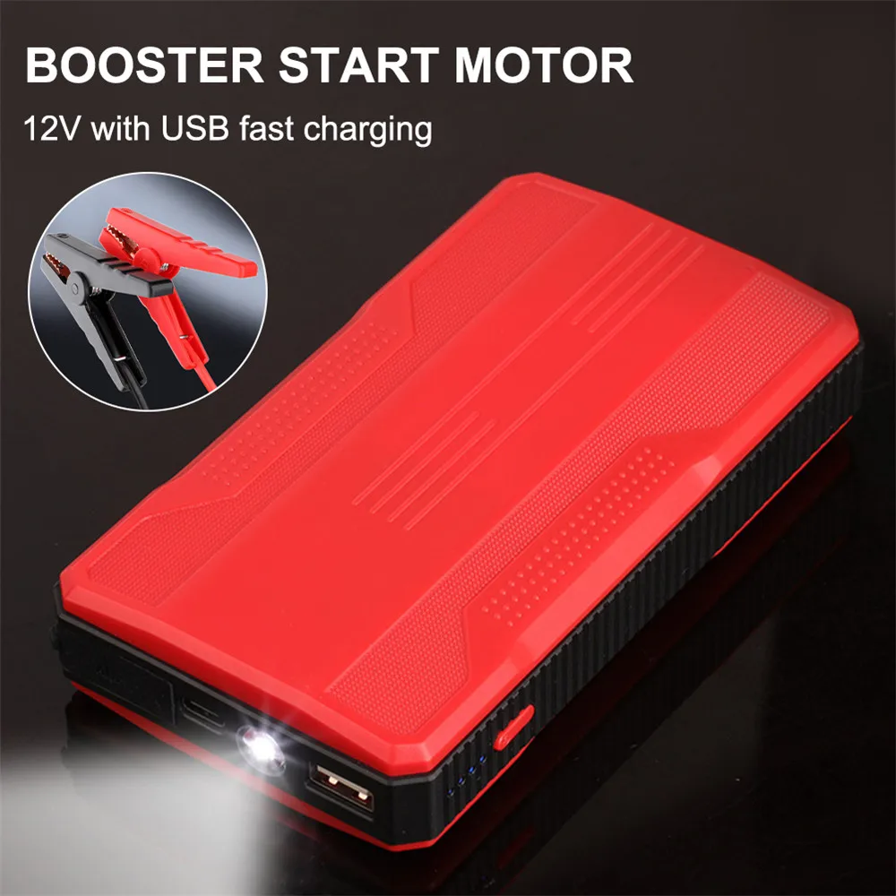 

New 20000mAh Portable Emergency Car Battery Booster Car Jump Starter Power Bank 5V/2A USB Output LED Flashlight for 12V Gasoline