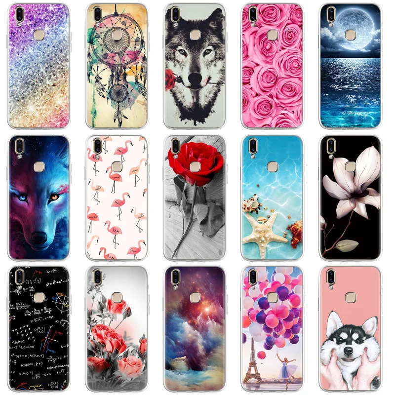 

For Vivo V9 Case TPU Soft Silicone Phone Case On Vivo V9 Youth Y89 Y85 China 6.3 inch Animal Cartoon Back Cover Fundas Capa