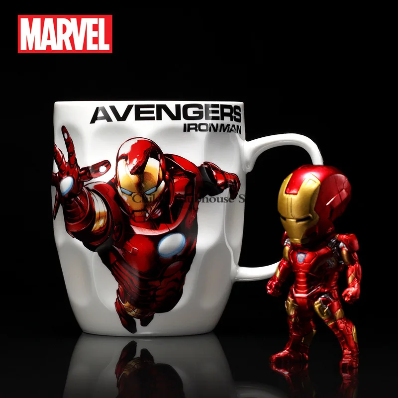 

Disney Marvel Avengers Cup Captain America Iron Man Creative Office Starbucks Mug Ceramic Coffee Cup