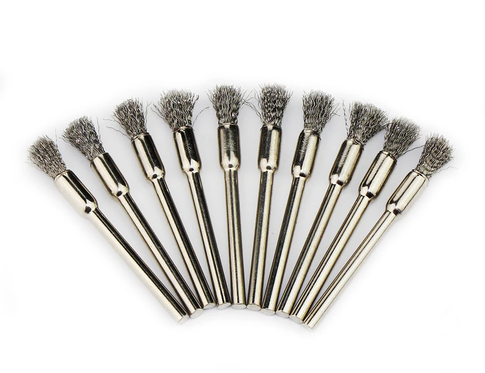 Набор щеток dremel со стальными колесами набор инструментов аксессуары заусенцы