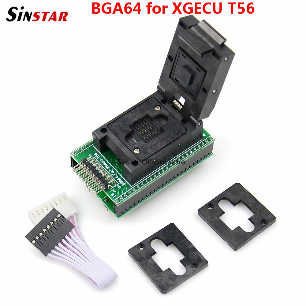 100% оригинальный адаптер BGA64 IC socket (XG ADP BGA64A 1.0) только для программатора XGECU T56