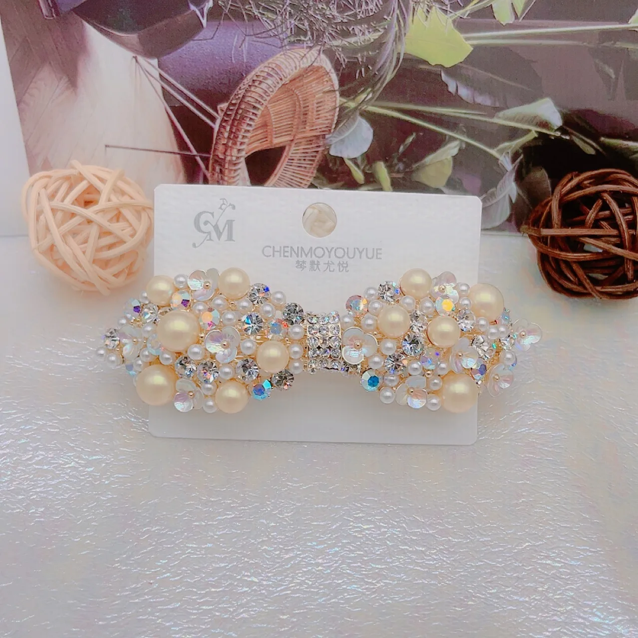 

Акция о качестве украшения-это коврик из серии со вкусом зажима для банта, 8 сантиметров головной убор, Шпилька для волос, Шпилька для волос