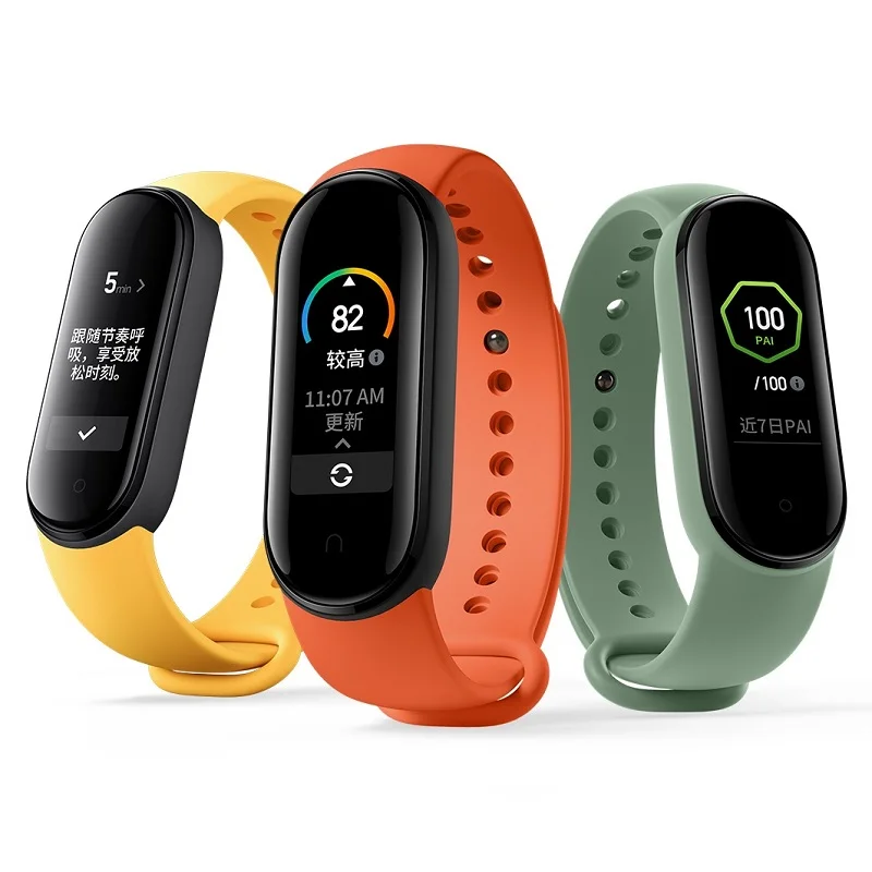 

Ремешок сменный для Xiaomi Mi Band 5, силиконовый браслет для смарт-часов Xiaomi Mi Band 5 NFC