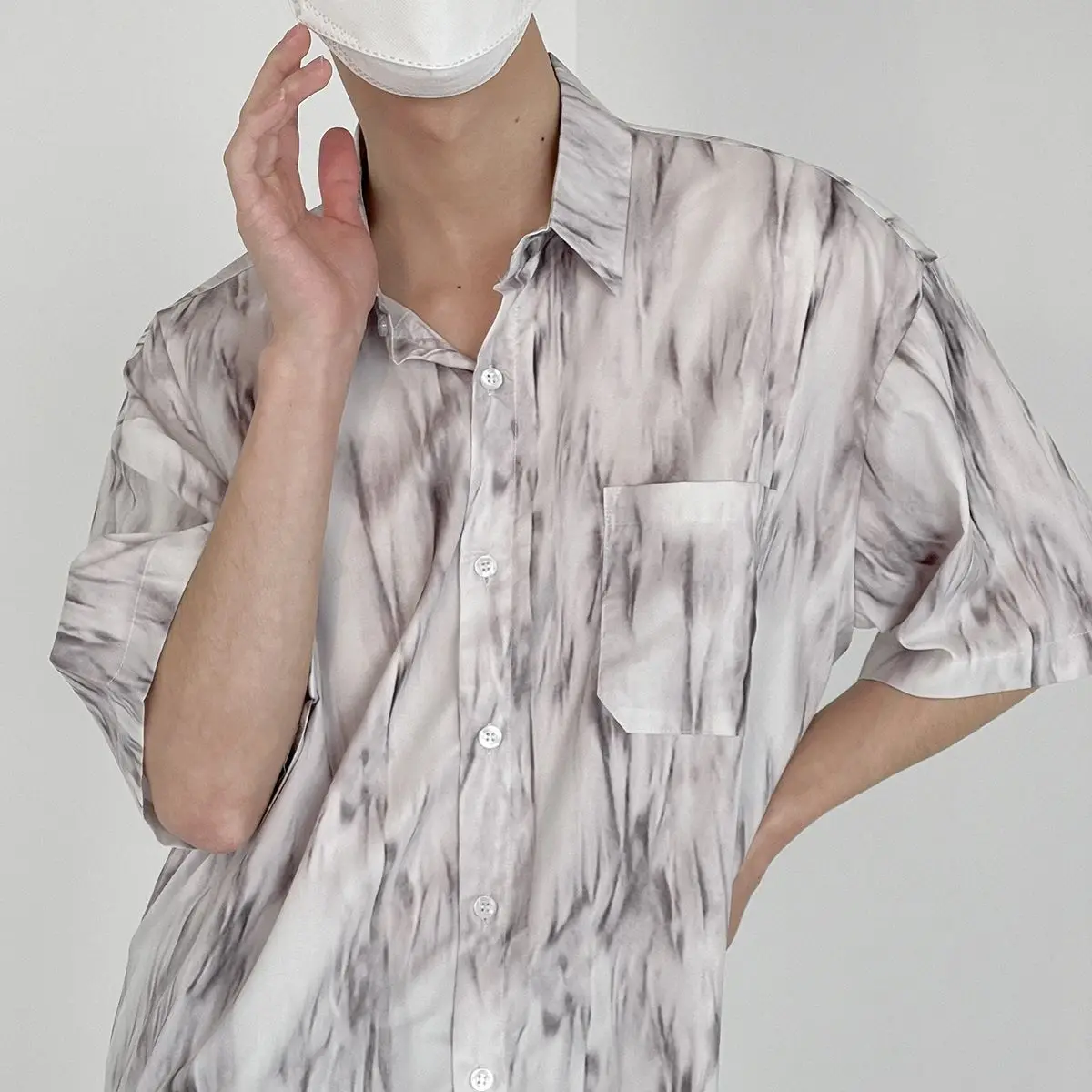 Рубашка avares мужская с короткими рукавами Повседневная стильная элегантная