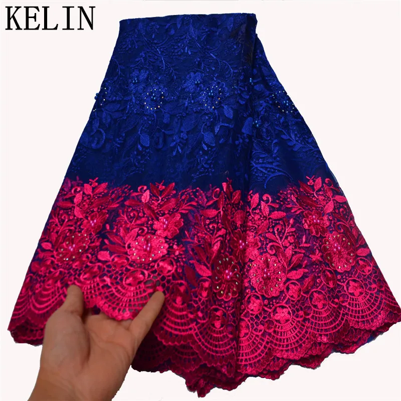 

African Net Lace Fabric Embroidered Nigerian Laces Fabric Bridal High Quality French Tulle Lace Fabric For Women FLP-1070