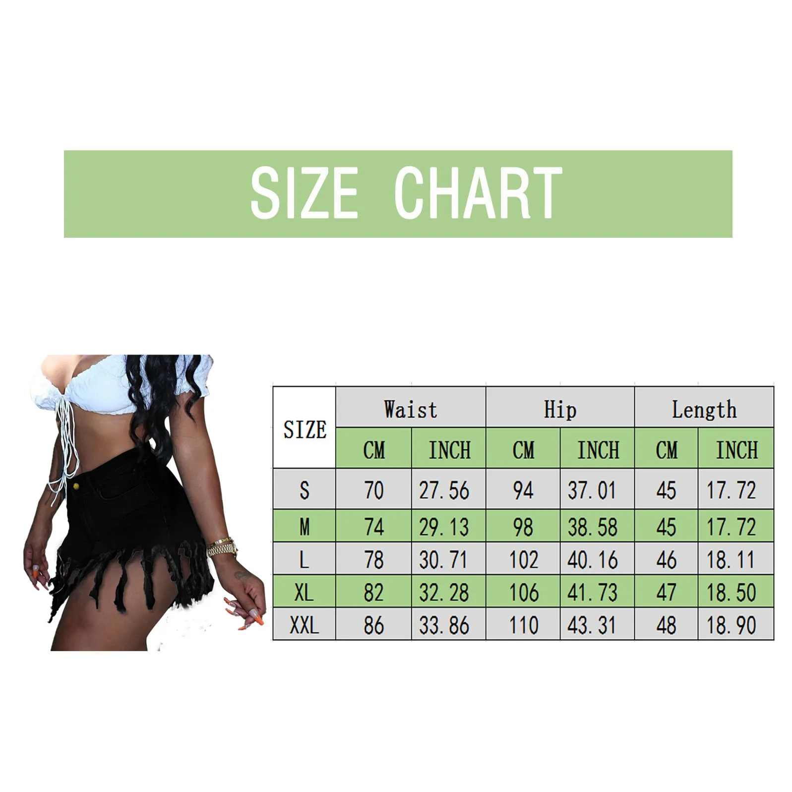 

Fashion Tassel Denim Shorts Sexy Women High Waist Casual Club Shorts Jeans Summer Short Trousers Pants 2021