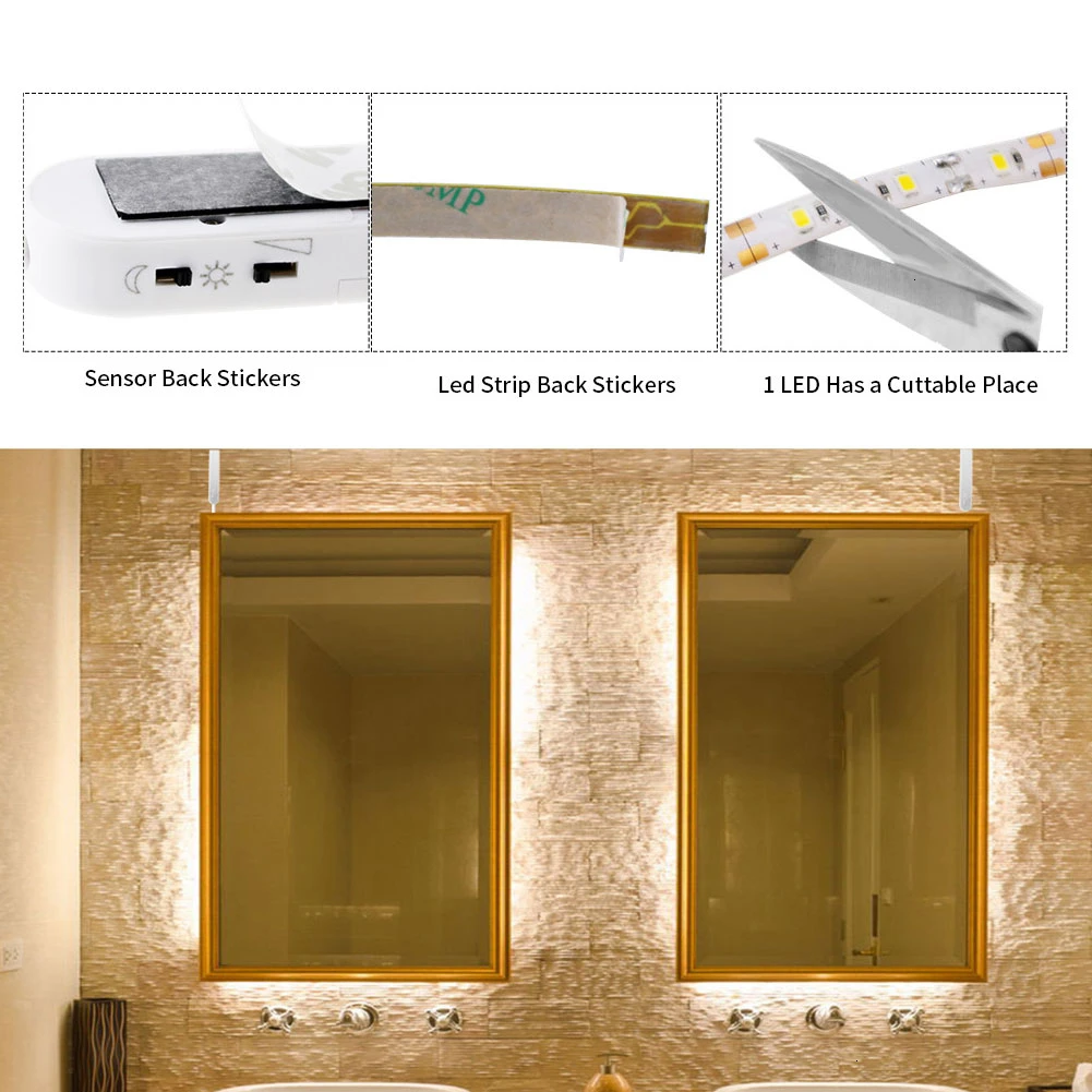 Светодиодная подсветка под шкаф светодиодная лента светодиодный светильник с