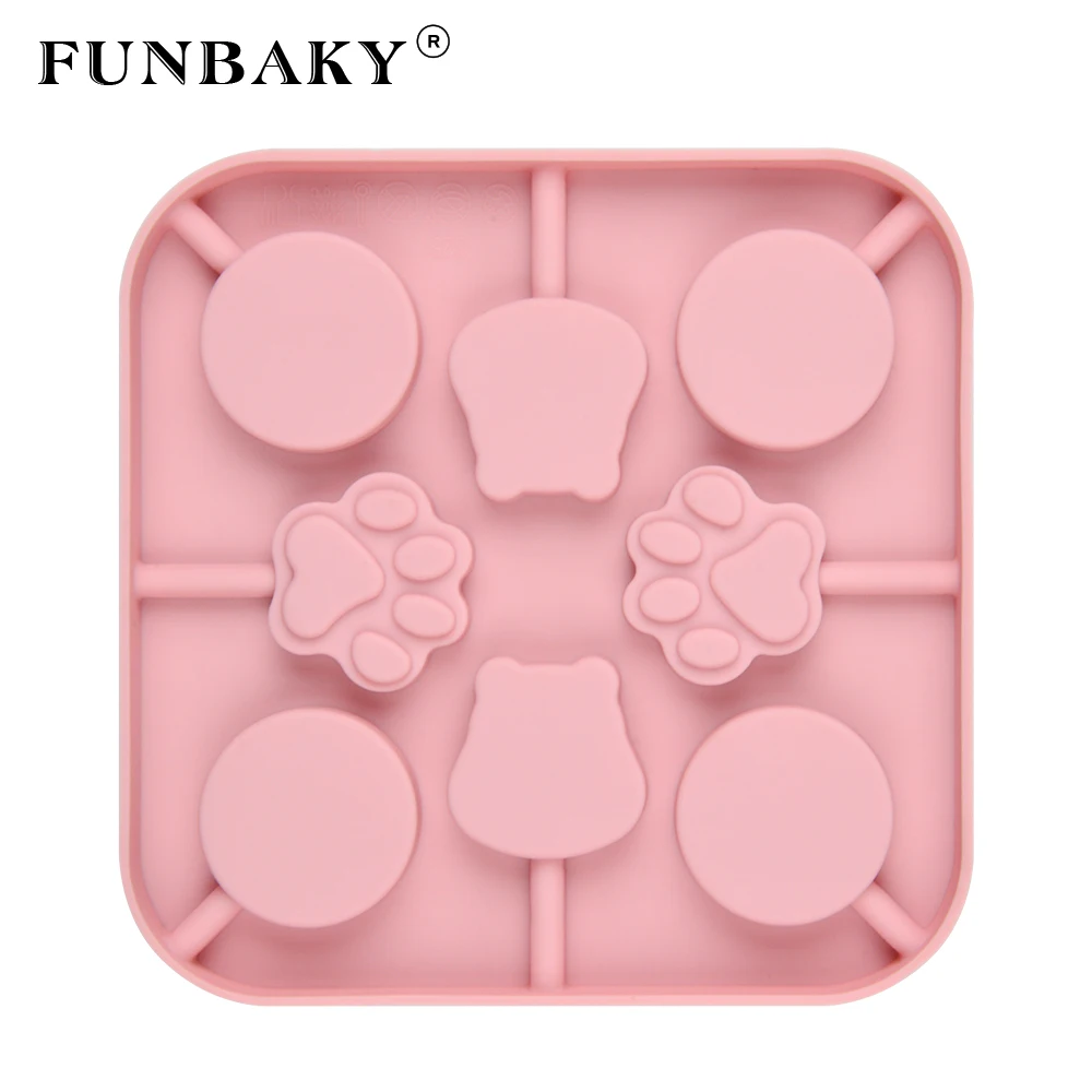 Силиконовая форма FUNBAKY в виде мультяшных животных леденцов сделай сам | Дом и сад