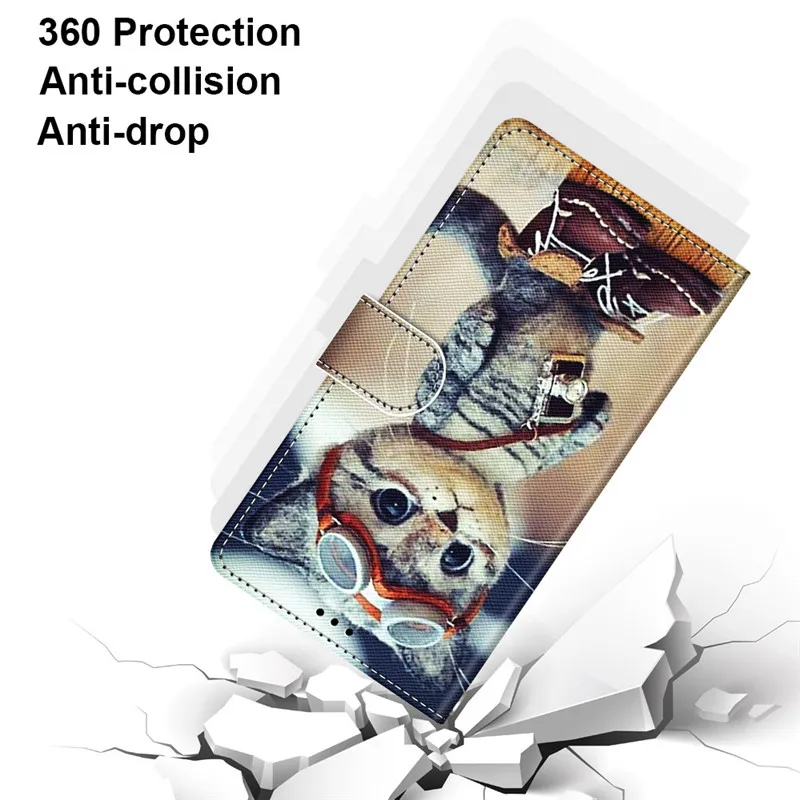 p30 p40 lite leather flip wallet phone case on for coque huawei p 40 lite e p30 pro p30lite p20 p10 p9 p8 lite 2017 case cover free global shipping