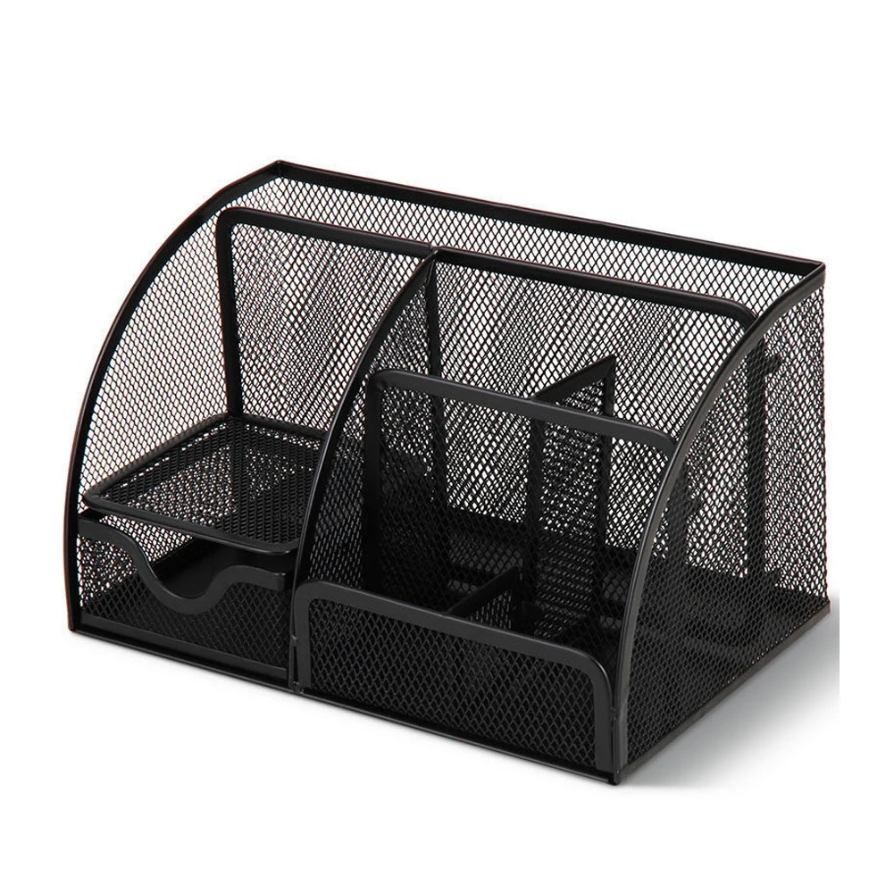 Многофункциональный металлический Настольный держатель для ручек чехол