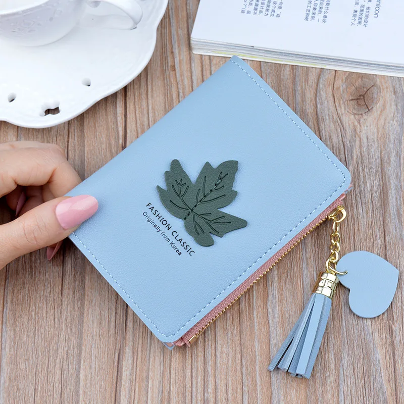 Новинка 2019 компактный кленовый женский кошелек с маленькими монетами и
