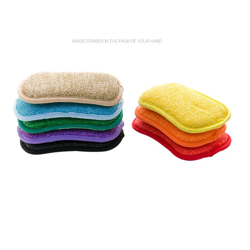 

1PCS Diy Cleaning Microfiber Sponge Eco-friendly Magic Sponge For Dishwashing Kitchen Bathroom Rust Removing Clean Cloth Eraser