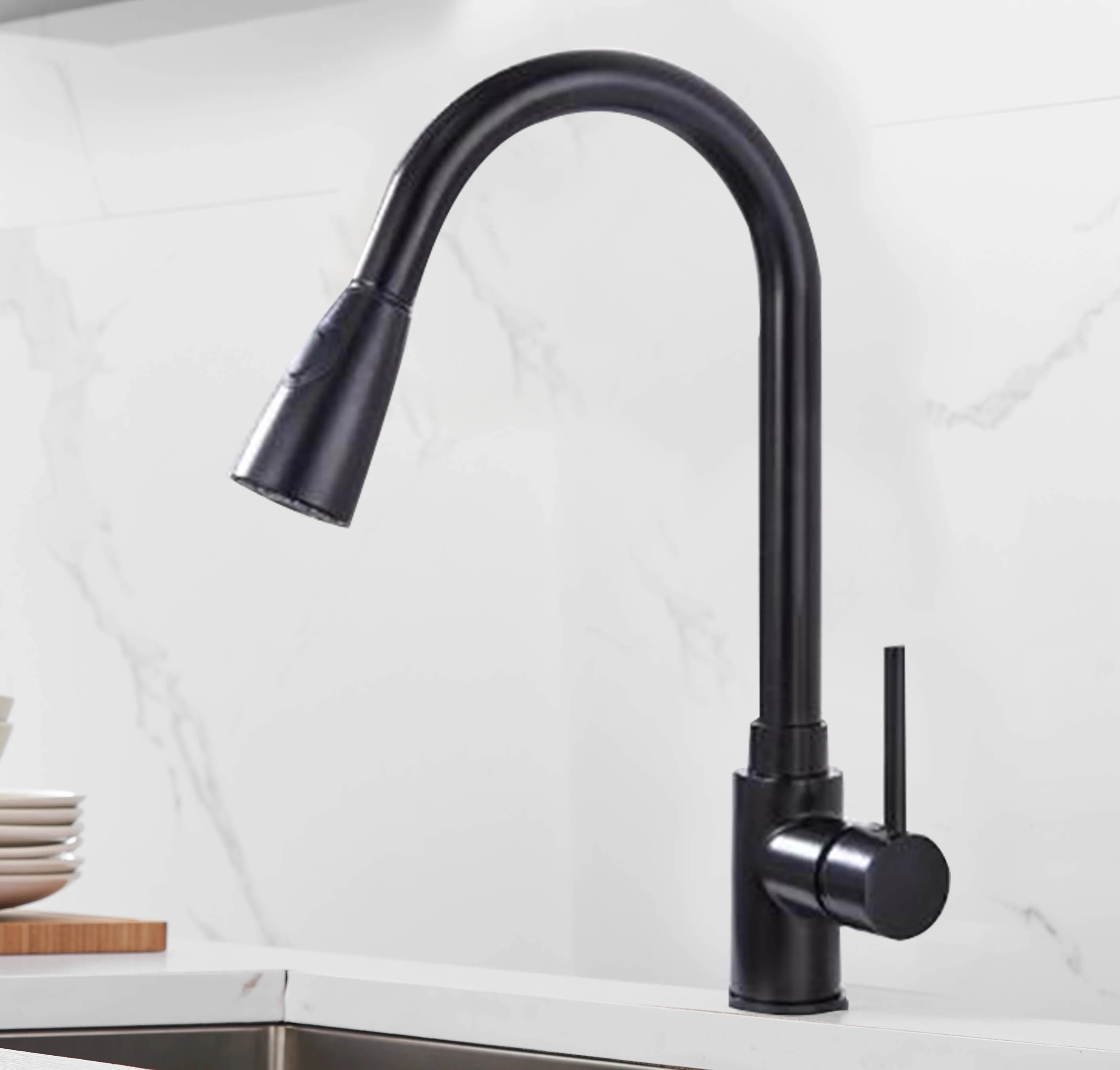 Смеситель для кухни XOXO хромированный смеситель с одной ручкой и одним отверстием