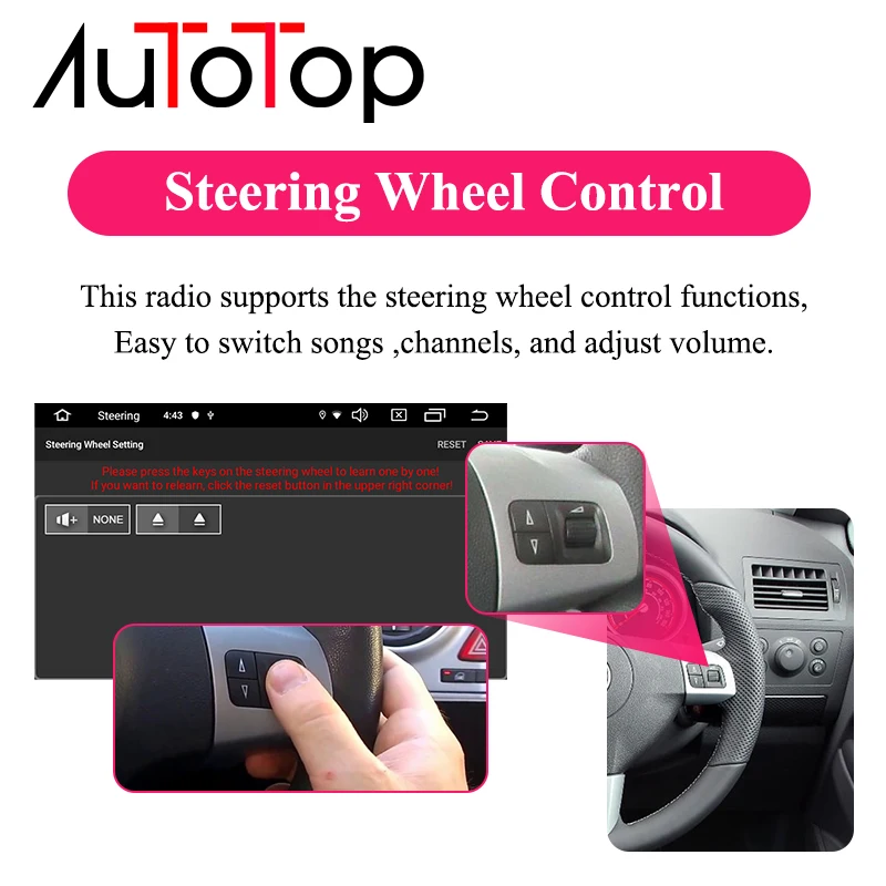 Автомагнитола AUTOTOP мультимедийный видеоплеер 2 Din на платформе Android 10 с дисплеем 7