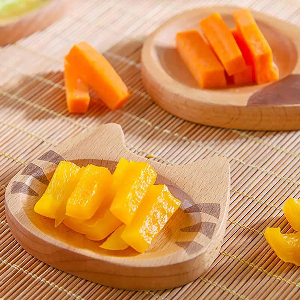 Тарелка из натурального Букового салата в форме кошки васаби блюдо для закусок