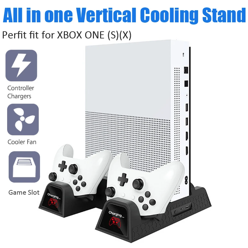 Зарядная док-станция с двойным контроллером для Xbox ONE многофункциональная