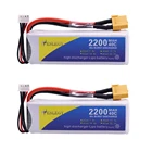 Перезаряжаемый литий-полимерный аккумулятор XT60, 2 шт., 11,1 В, штекер типа 