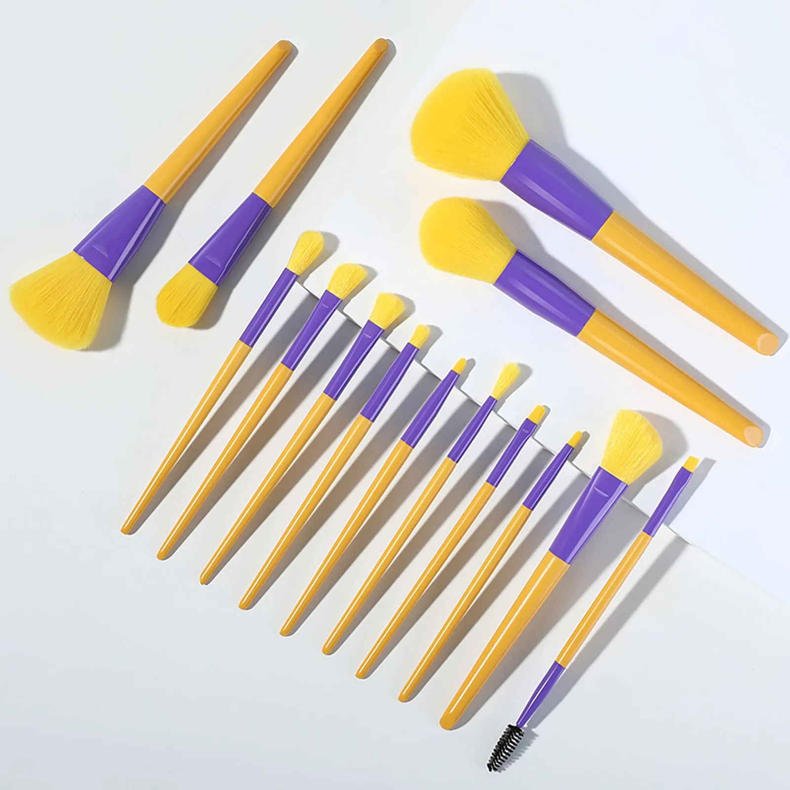 Набор супер милых кистей для макияжа 14 карамельных цветов кисть теней век туши