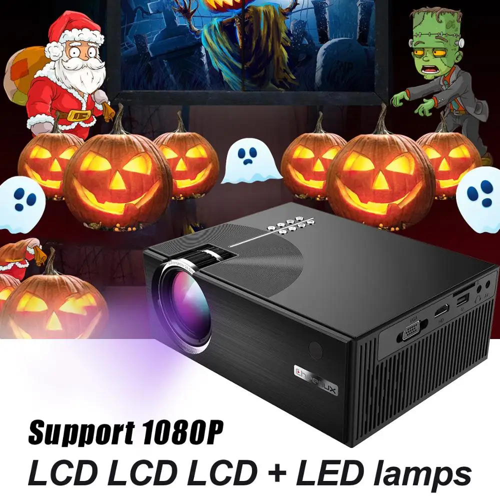 C7 1800 Люмен светодиодный видеопроектор Портативный ЖК проектор для домашнего