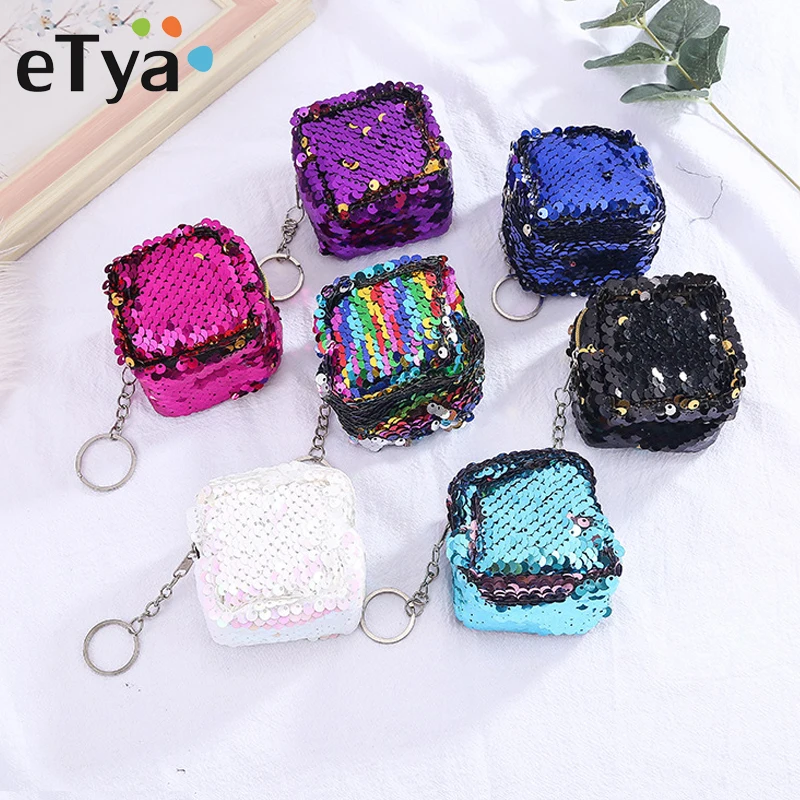 Мини сумка eTya на молнии для хранения монет наушников гарнитуры SD карт Женский