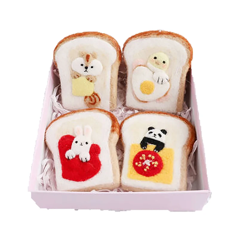 Игрушки для домашних животных коты из шерсти вязаные крючком куклы войлочная