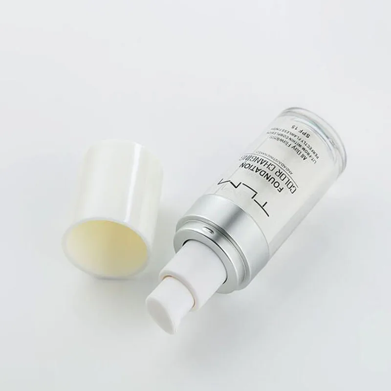 TLM 30 мл теплая тональная Жидкая Основа осветляет кожу цвет SPF 15 портативный