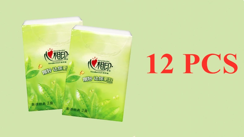 Сырая древесная целлюлоза носовой платок мини податливая 3 слоя детская