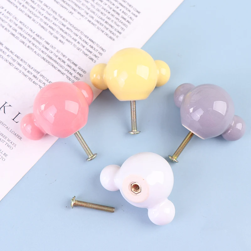 

Ceramic Handle White Pink Drawer Knobs Handles for Cabinets and Drawers Dresser Knobs Wardrobe Pulls Furniture Handles