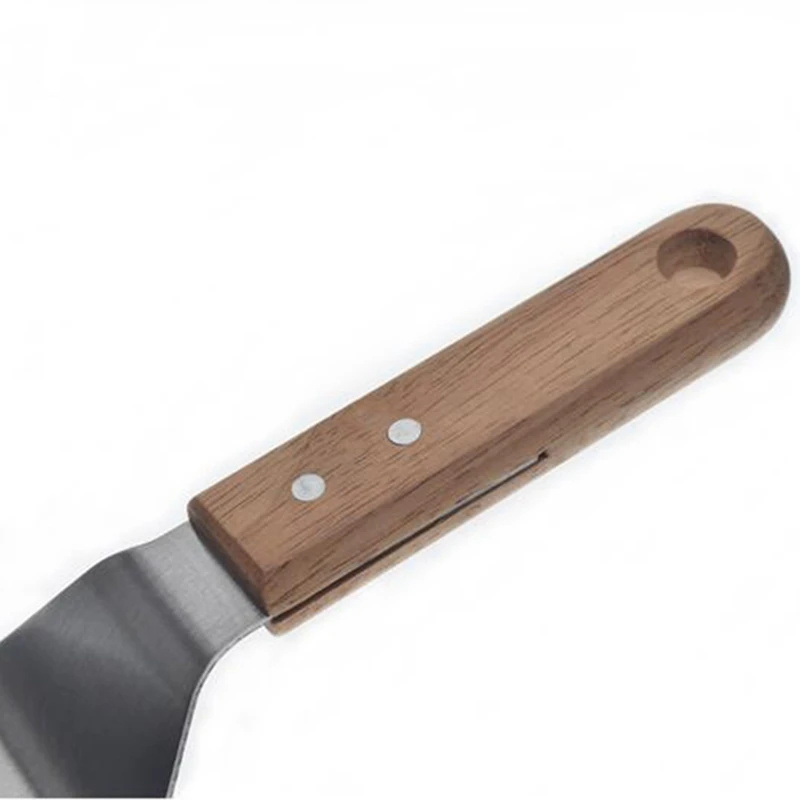 

Stainless Steel Pizza Shovel Peel With Long Wooden Handle Pastry Tools Accessories Pizza Paddle Spatula Cake Baking Cutter Tools