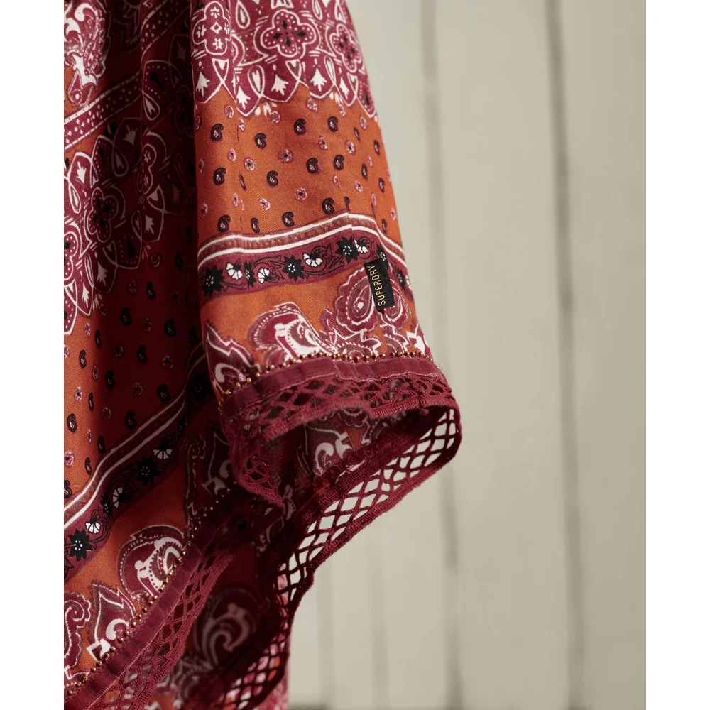 Юбка SUPERDRY AMEERA MAXI SKIRT Rust Print