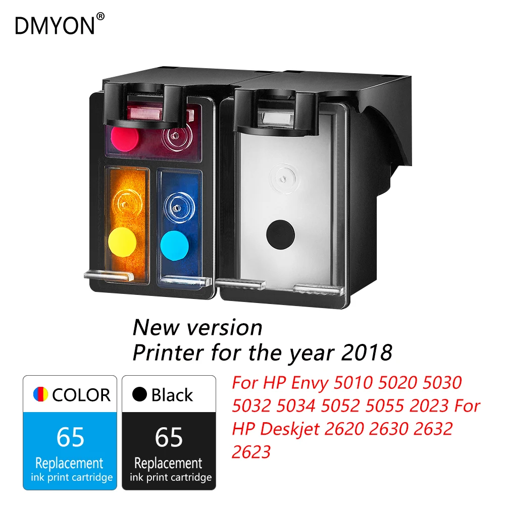 DMYON 65XL чернильный картридж 2018 новая версия принтер совместимый с Hp 65 чернилами