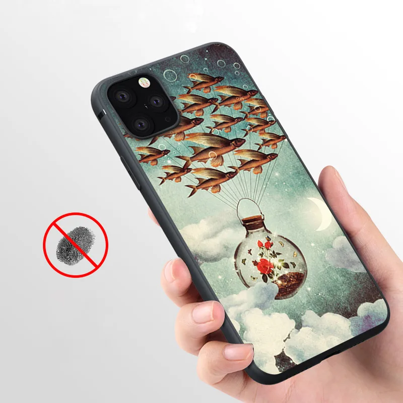 Мягкий силиконовый чехол Coque среди диких цветов для iPhone 11 Pro Max X 5S 6 6S XR XS 7 8 Plus