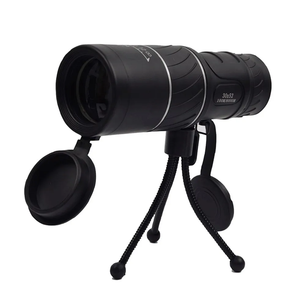 

Day Night Vision HD Optical Monocular Hunting Camping Hiking Telescope 30x52 Portable Travel Monocular With Tripod Clip