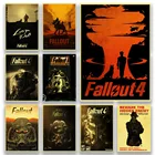 Bethesda игровые студийные работы Fallout 4, винтажный постер из крафт-бумаги, популярное Искусственное искусство для бара, домашний Настенный декор