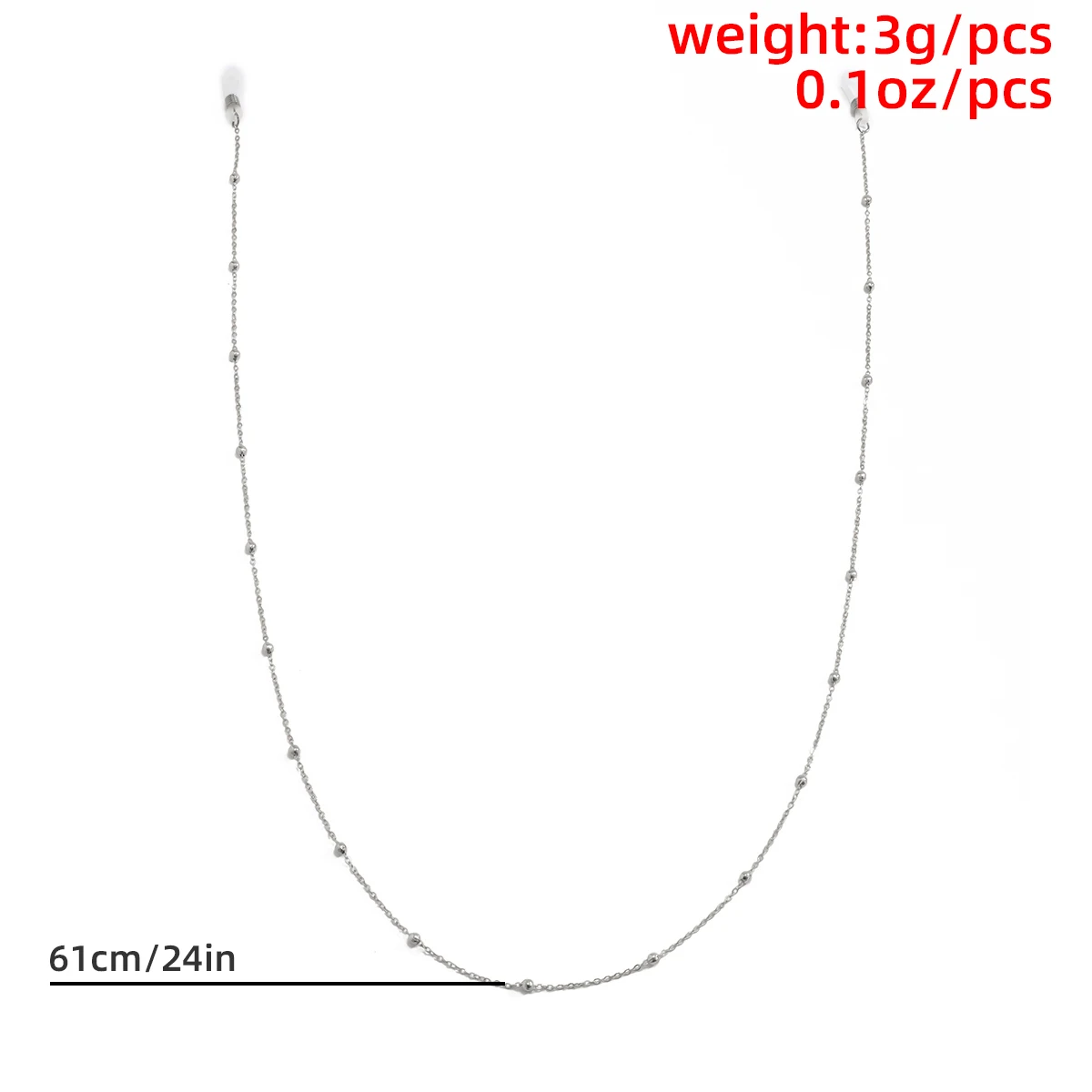 

Lacteo Steampunk Iron Balls Chain Long Necklace/Glasses Fashion Neck Strap Metal Glasses Women Jewelry Decoration Accessories