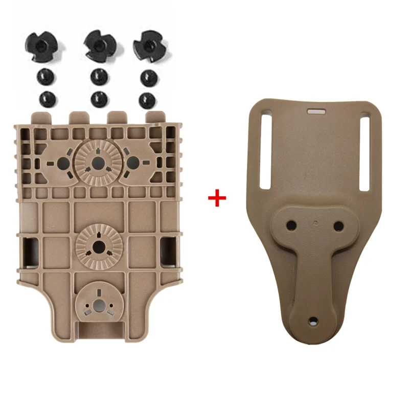 TA paddle and kit Тактическая Система быстрой блокировки Комплект поясная кобура Платформа-адаптер QLS Охотничьи Аксессуары для Glock 17 19 Colt 1911 Beretta M9 - Цвет: TA paddle and kit