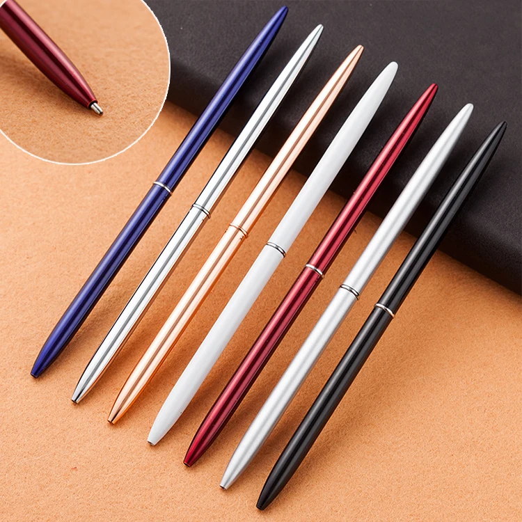 

Luxury Creative Cute Kawaii Metal Ballpoint Pen Lovely Slim Roll Ball Pens Business Pens For Writing Gift Korean Stationery