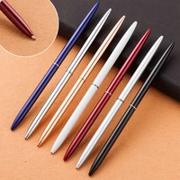 luxury creative cute kawaii metal ballpoint pen lovely slim roll ball pens business pens for writing gift korean stationery