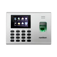 Nordson TCP/IP Networ Fingerprint Access Control System and Time Attendance Terminal 2.8-inch TFT Screen Built-in Backup Battery